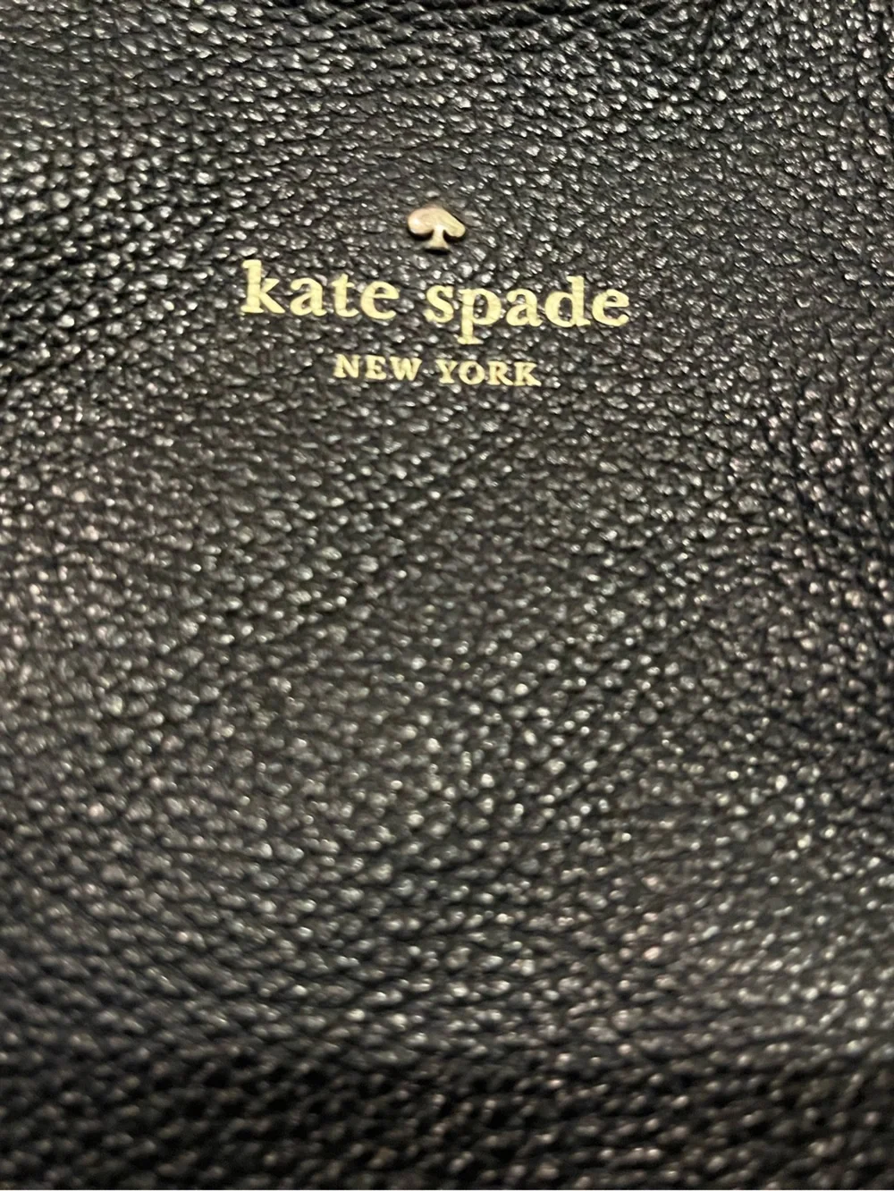kate spade Mansfield Juniper Black Pebbled Leather Hobo Bag
